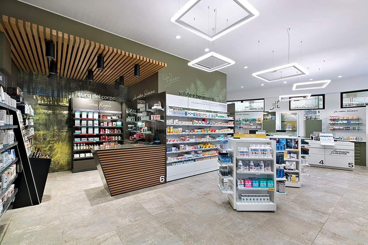 Reparto salute e benessere della Farmacia Lucente